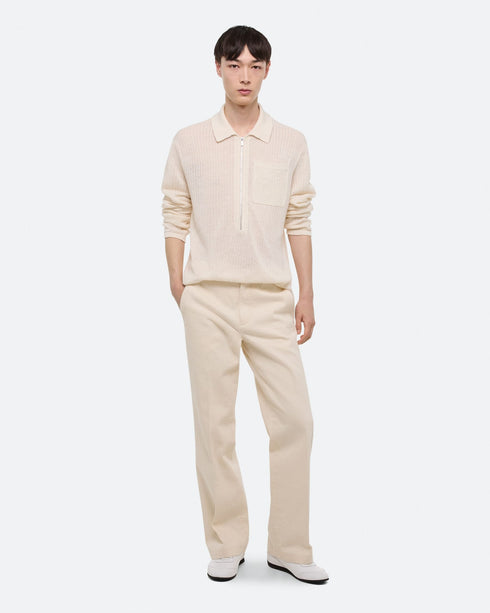 HELMUT LANG LS Zip Polo Mens Apparel